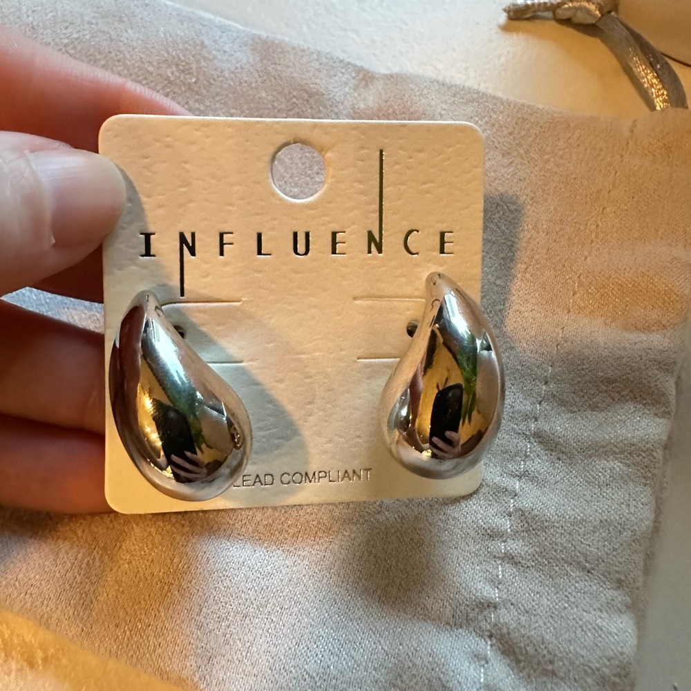 New, tear drop earrings